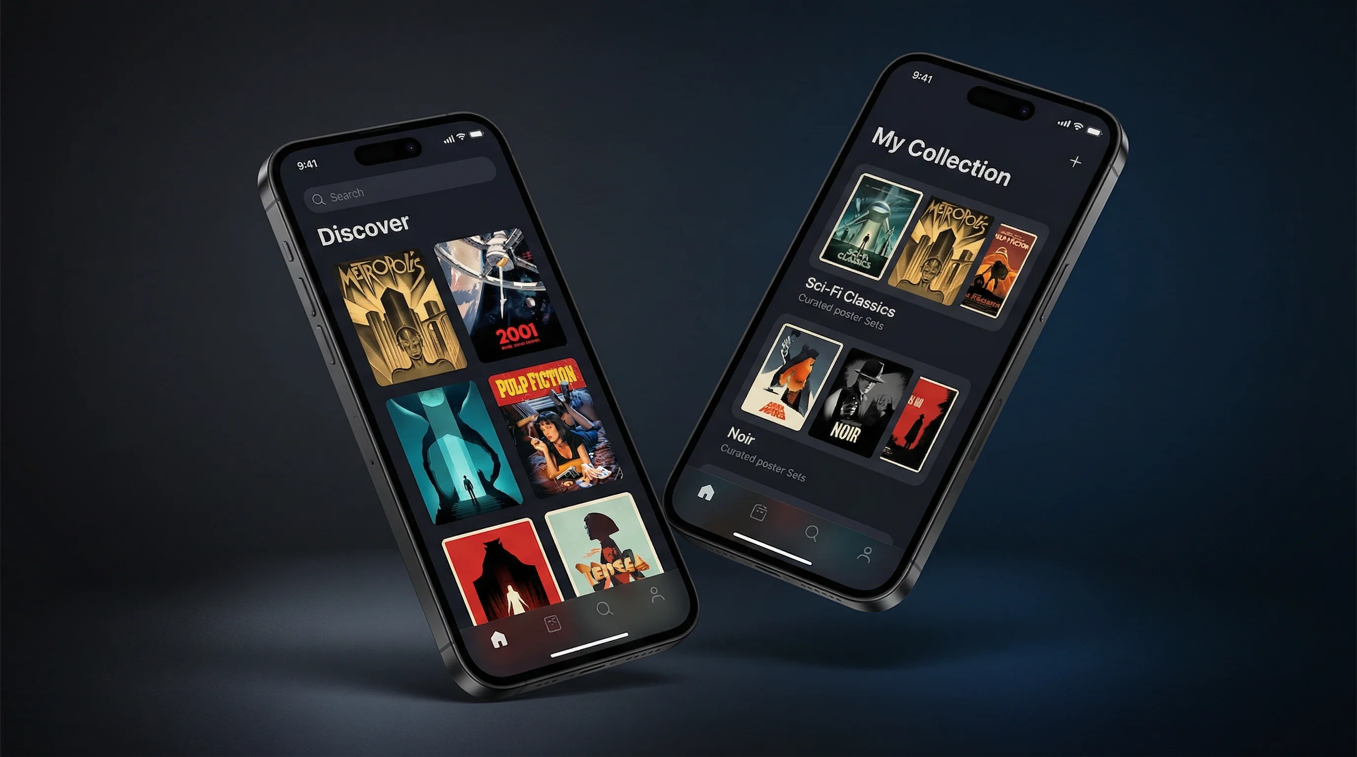 草榴社区移动端APP界面展示海报浏览和收藏功能